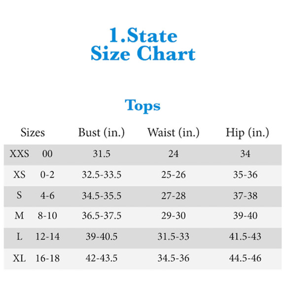 1.State Floral Ditsy Cross Front Peplum Blouse - Picture 8 of 8